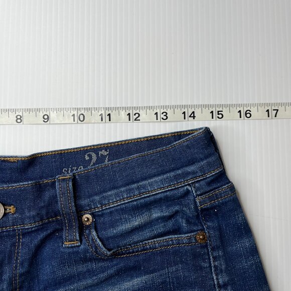 J. Crew Shorts Womens Size 27 Indigo Denim Stretch Blue Summer Casual Beach - Picture 4 of 8